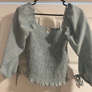 Princess Polly Blue Long Sleeve Top